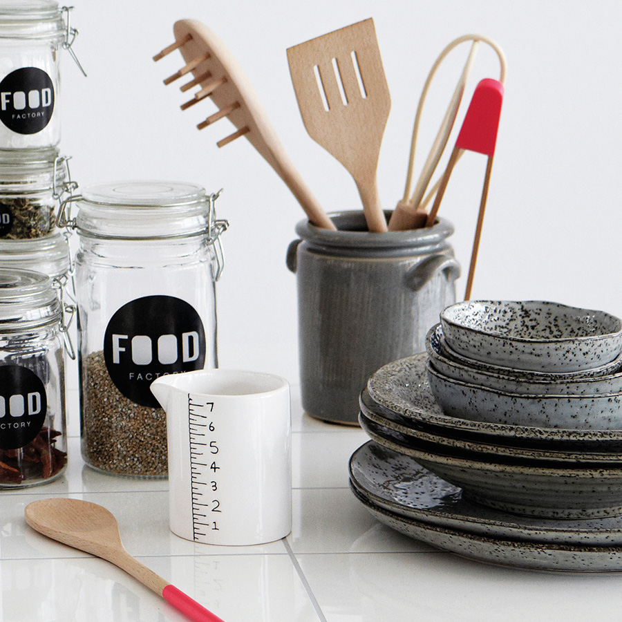 House Doctor Schale Rustic, mittel Hellgrau