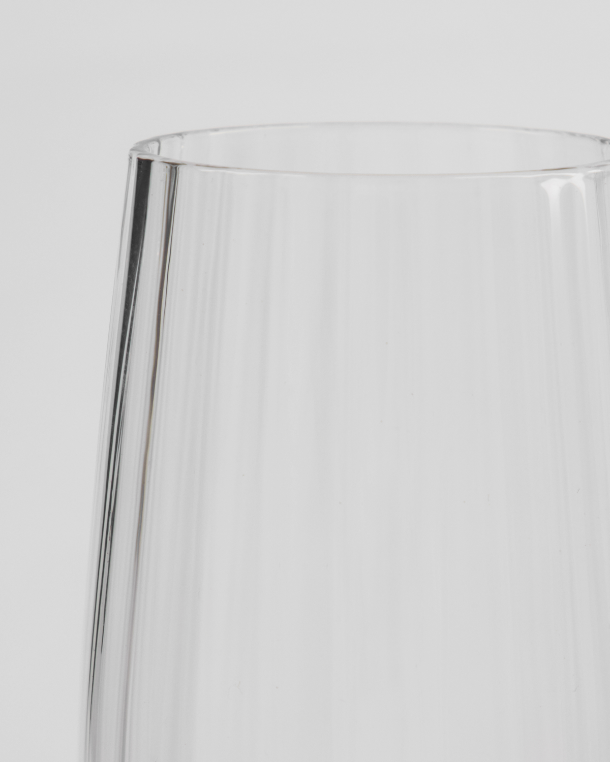 House Doctor Champagner Glas Klar Rillen