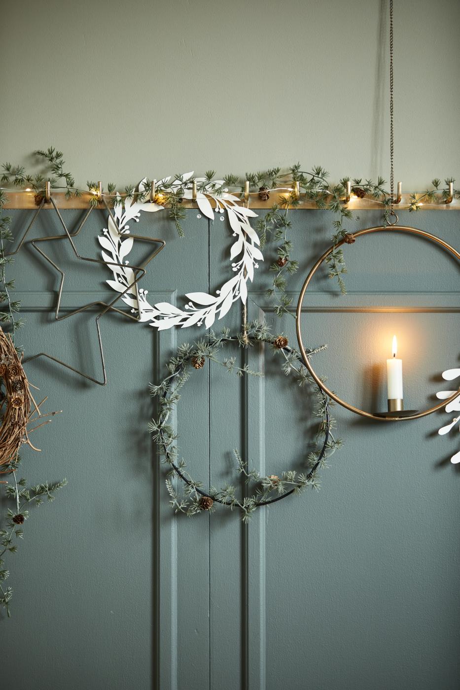 Ib Laursen Zederngirlande Künstlich mit Zapfen