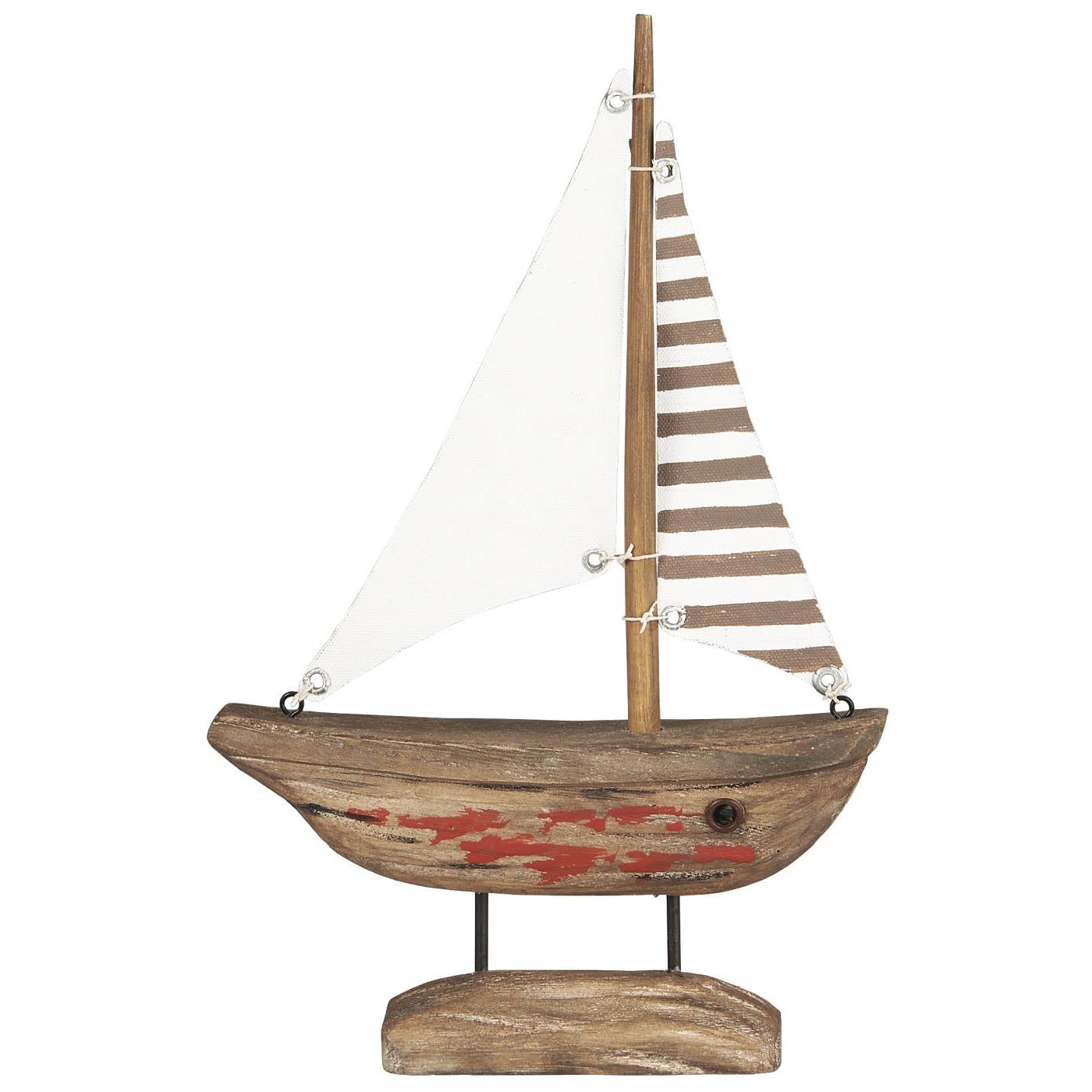 Ib Laursen Deko-Segelschiff Gestreifte Segel