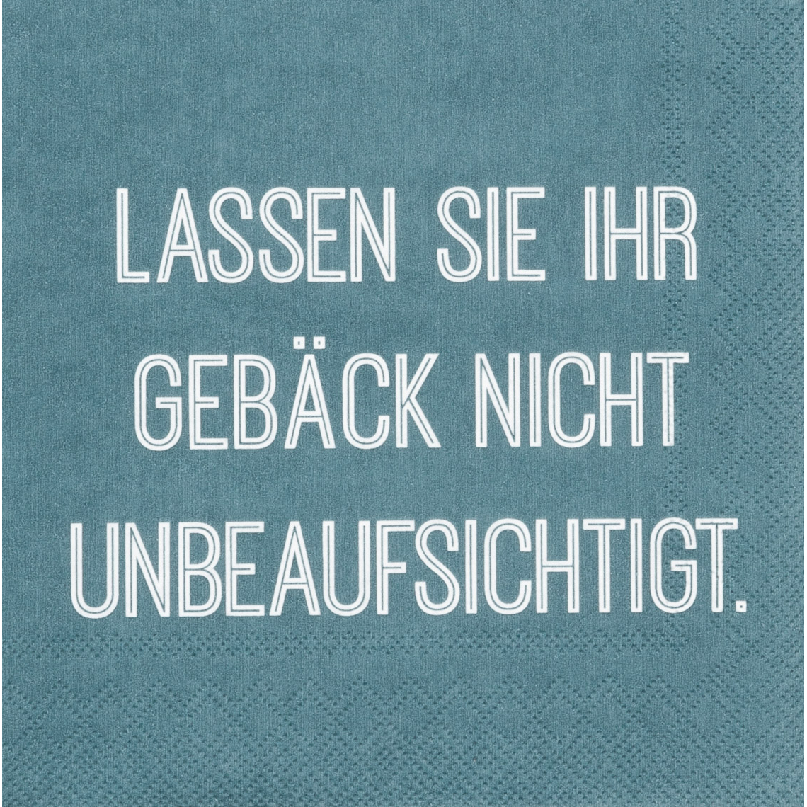 räder Papierservietten "Lassen Sie Ihr Gebäck..."  20 Stück