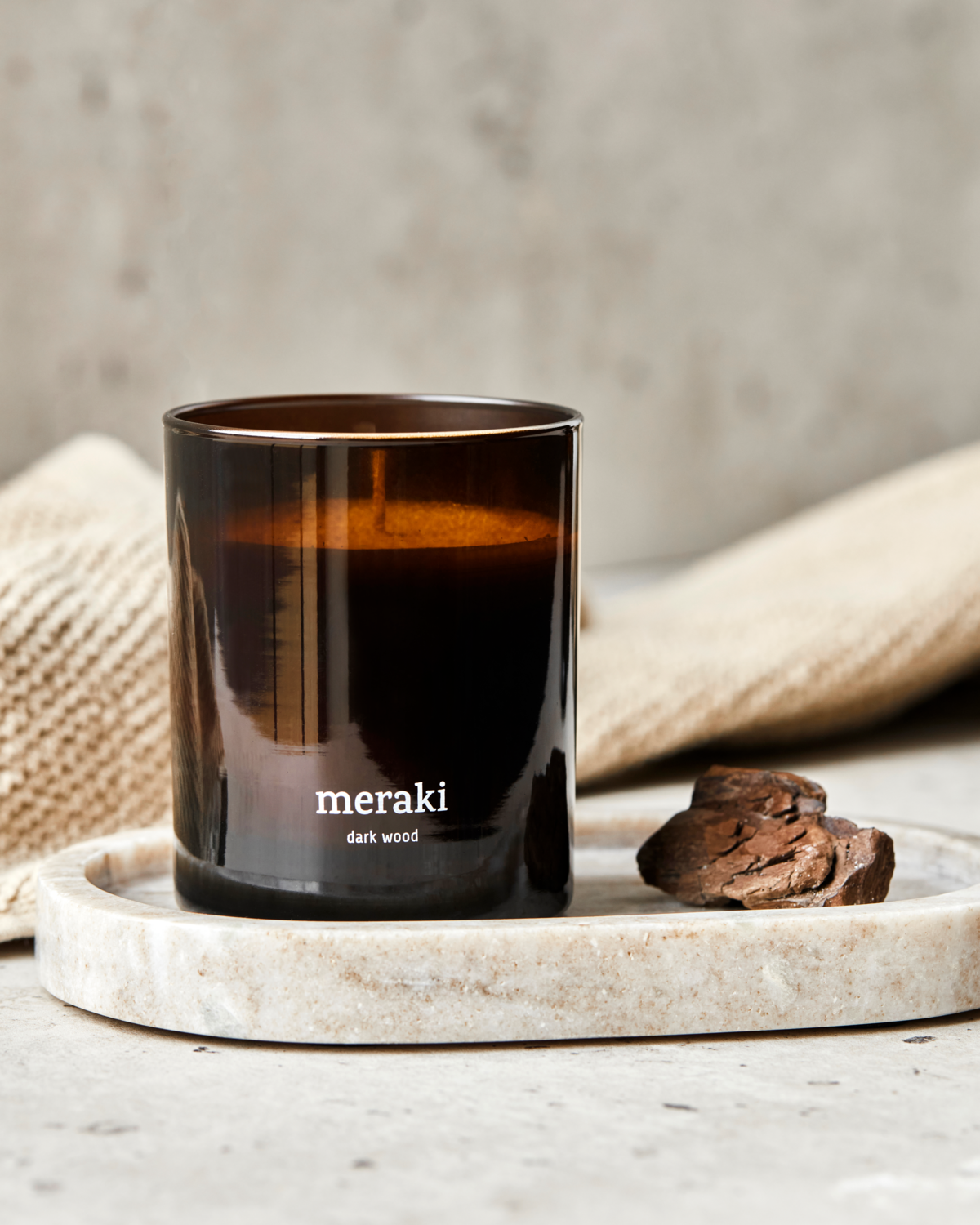 Meraki Duftkerze Dark Wood