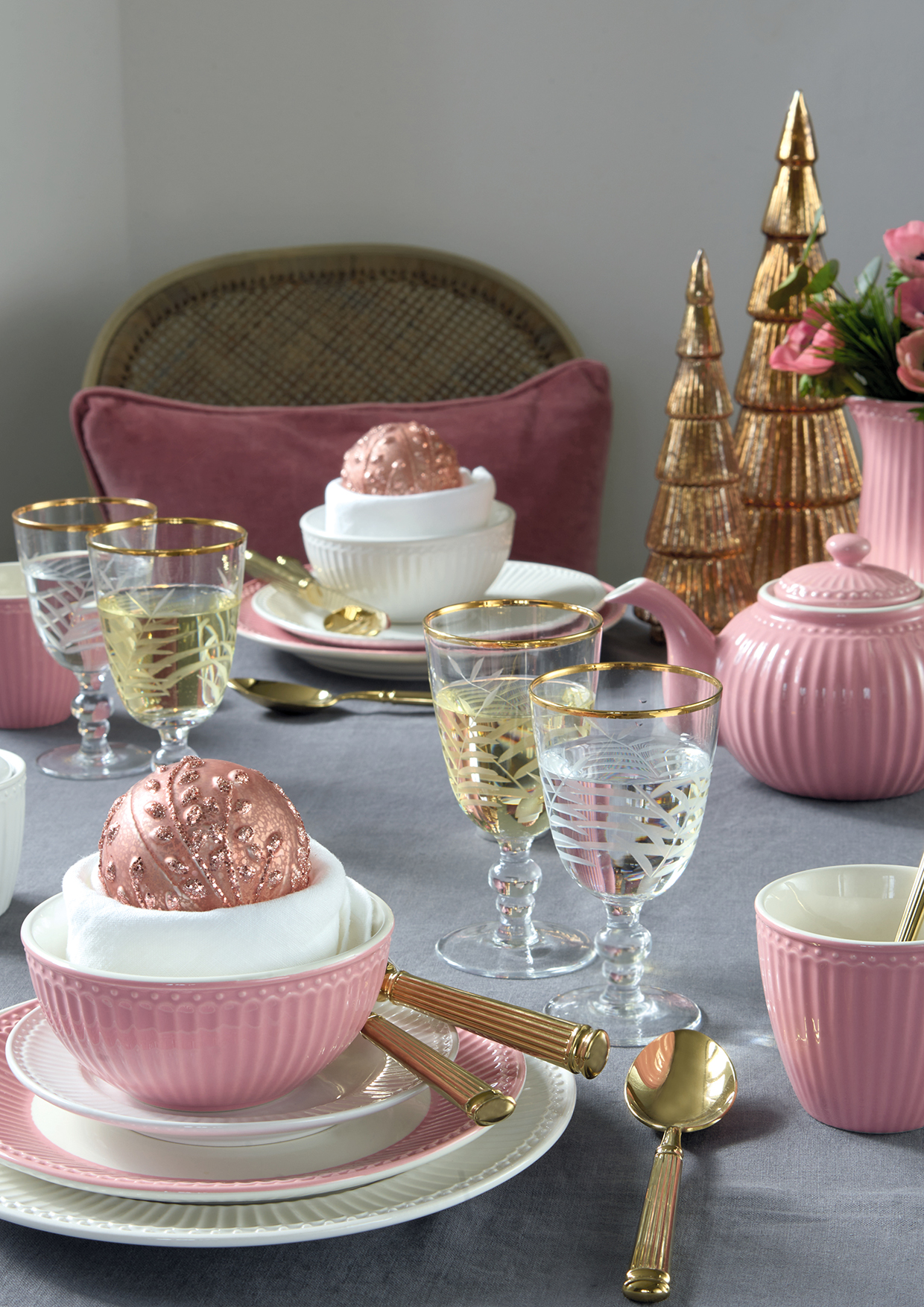 Greengate Latte Cup Alice Dusty Rose