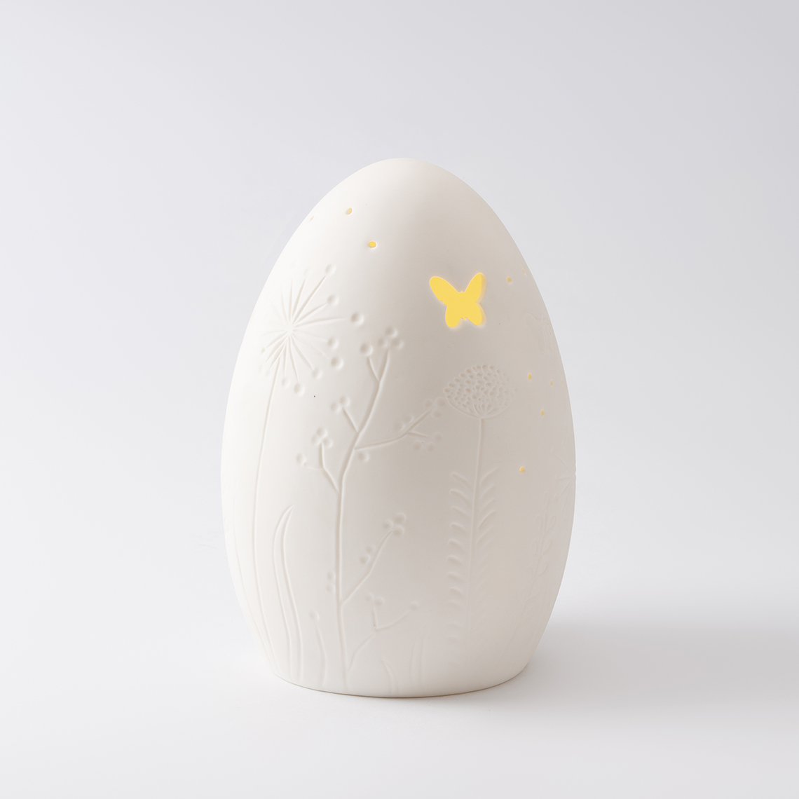 räder LED-Lampe Osterei "Blumen und Schmetterlinge" mit Timer-Funktion