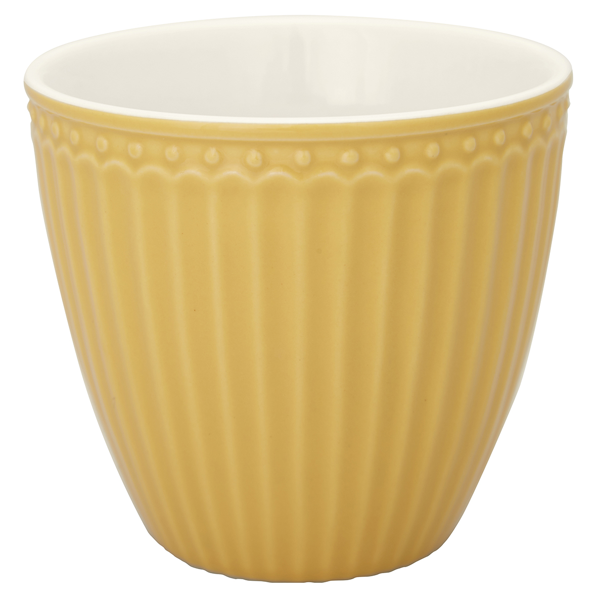 Greengate Latte Cup Alice Honey Mustard