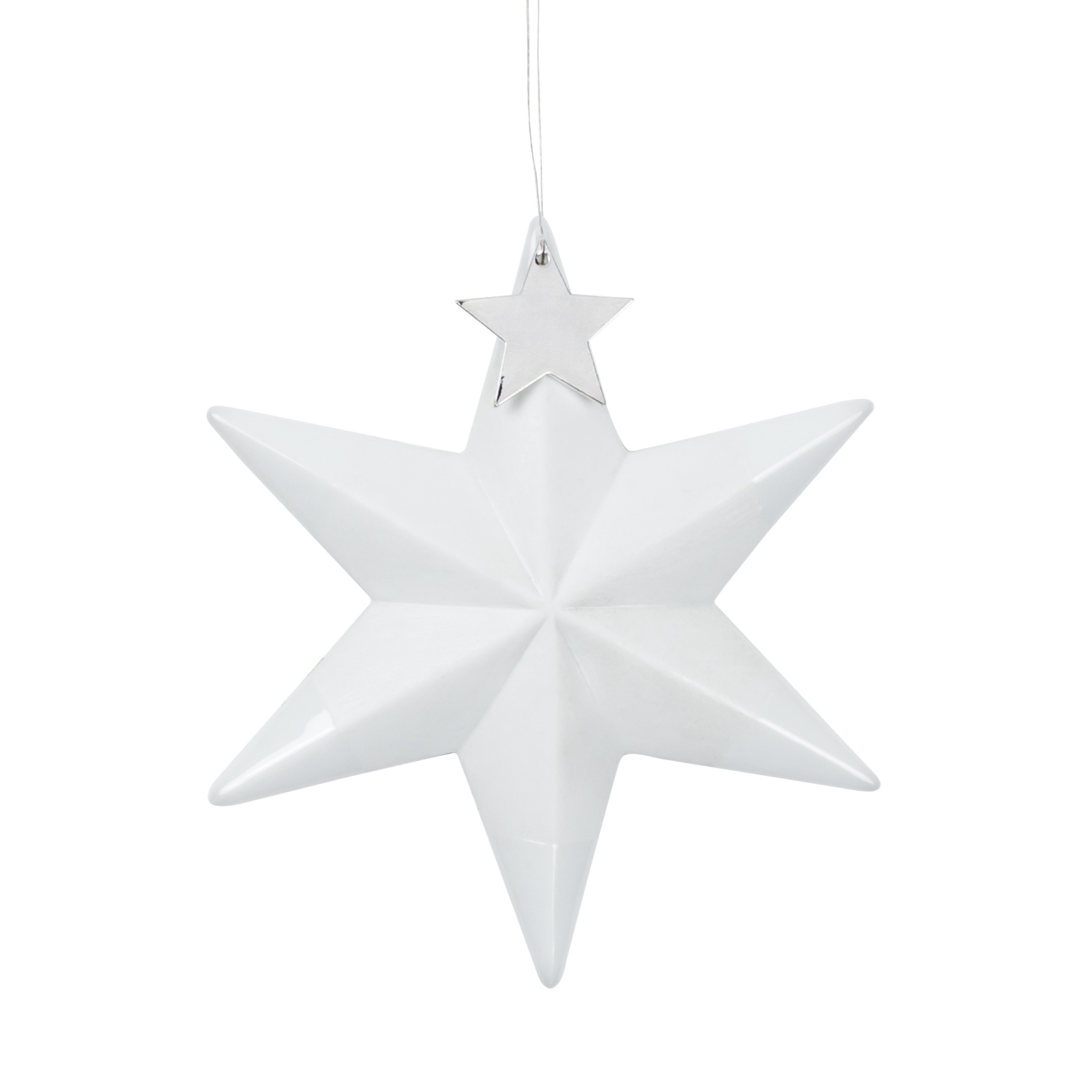 räder Porzellanstern Silber