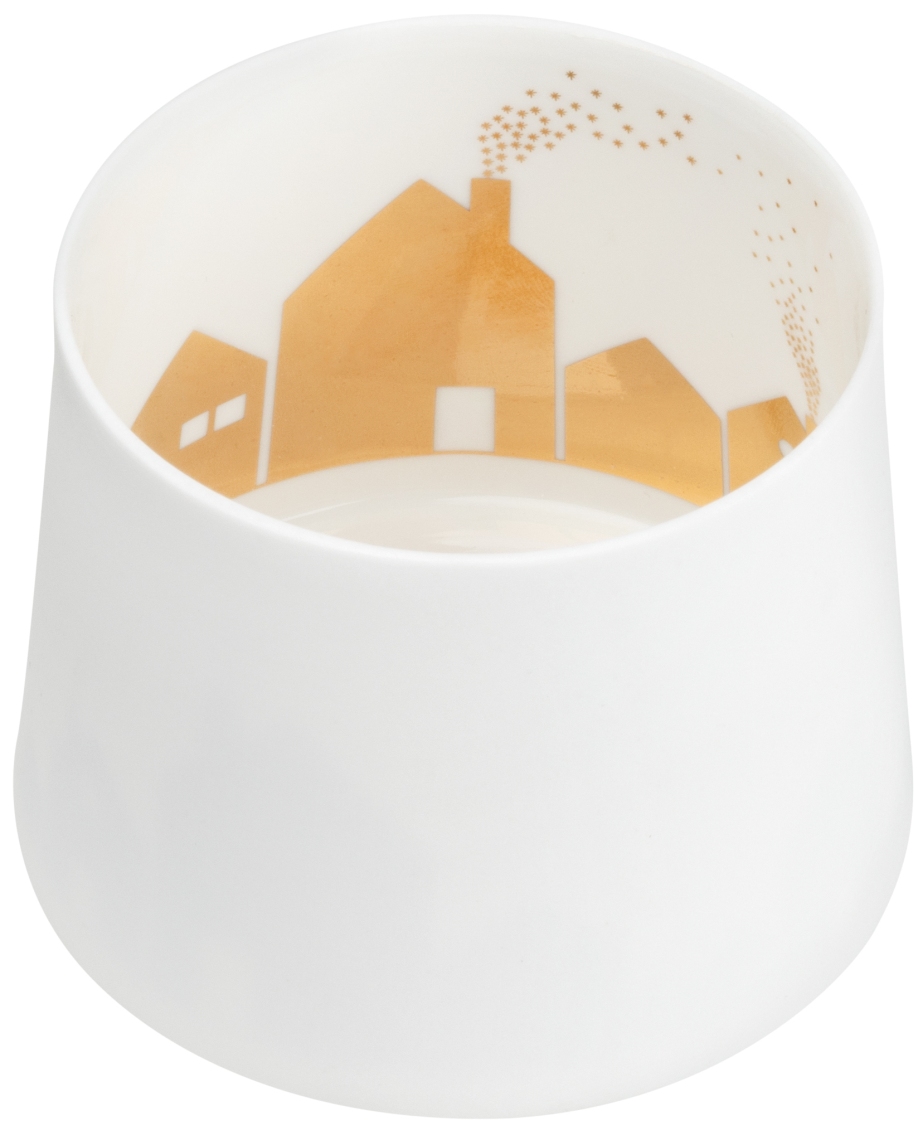 räder Living Windlicht Schattenspiel Stadt