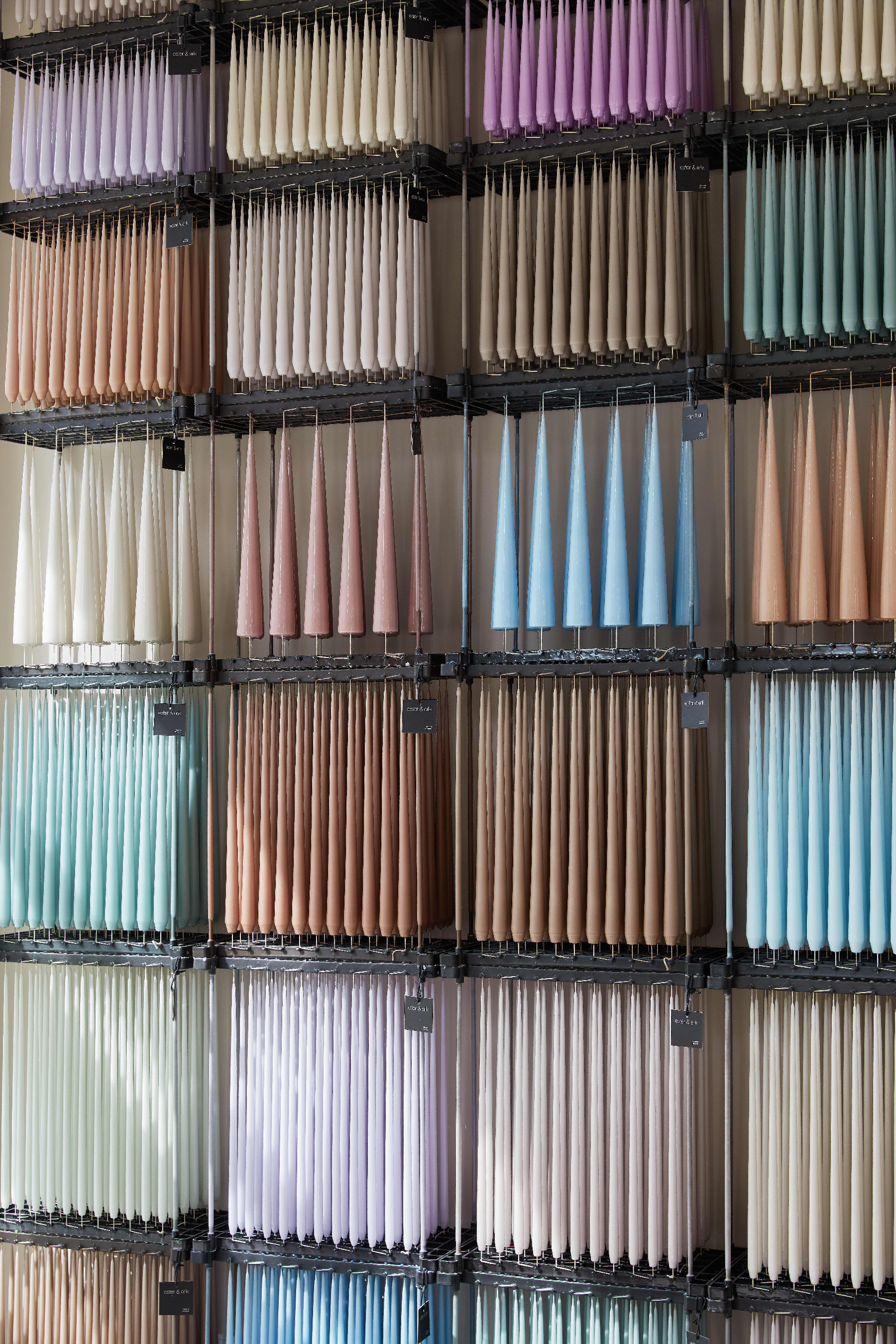 ester & erik Kegelkerze Cone Candles White 37cm