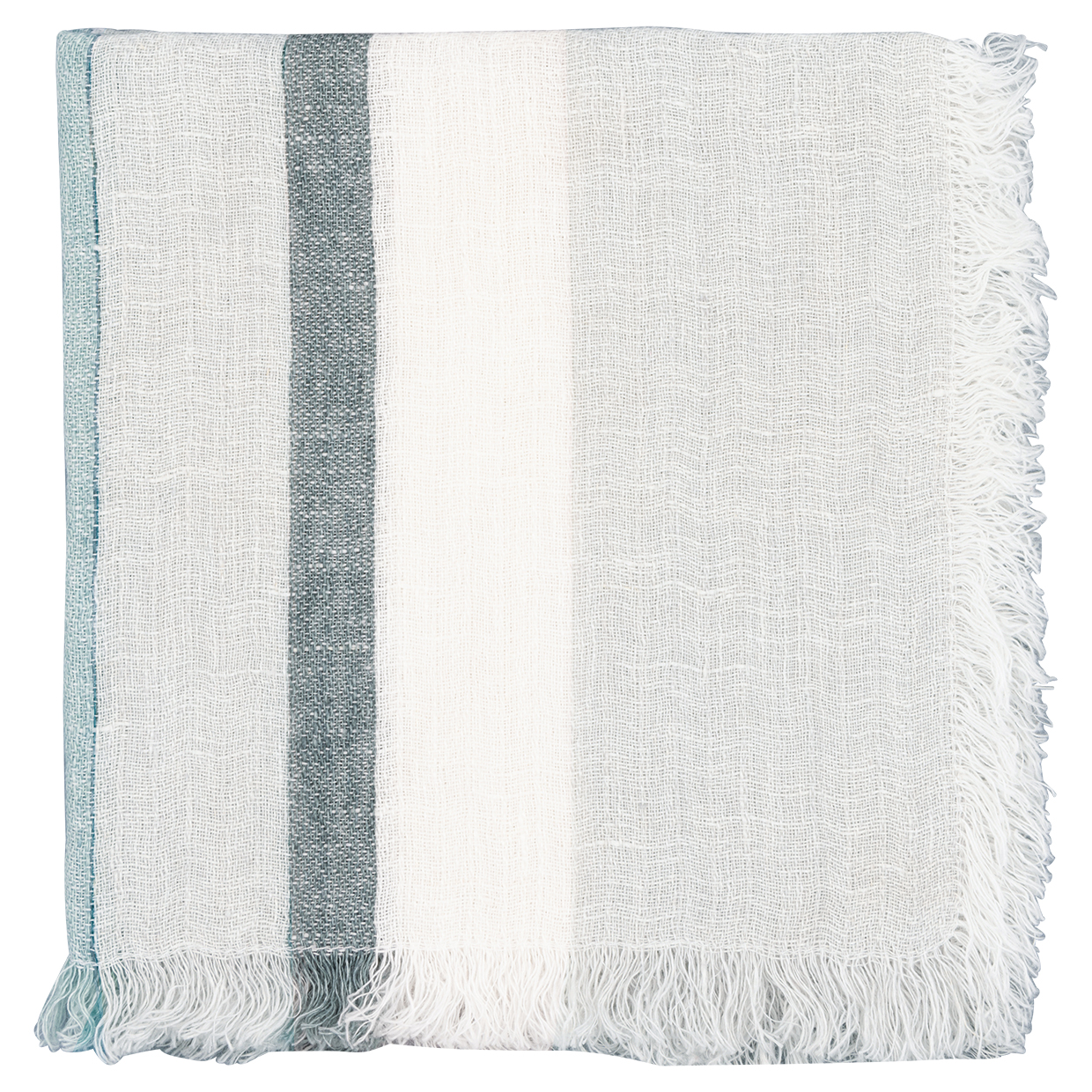 Greengate Stoffserviette Mannie Dusty Green Fray Edge