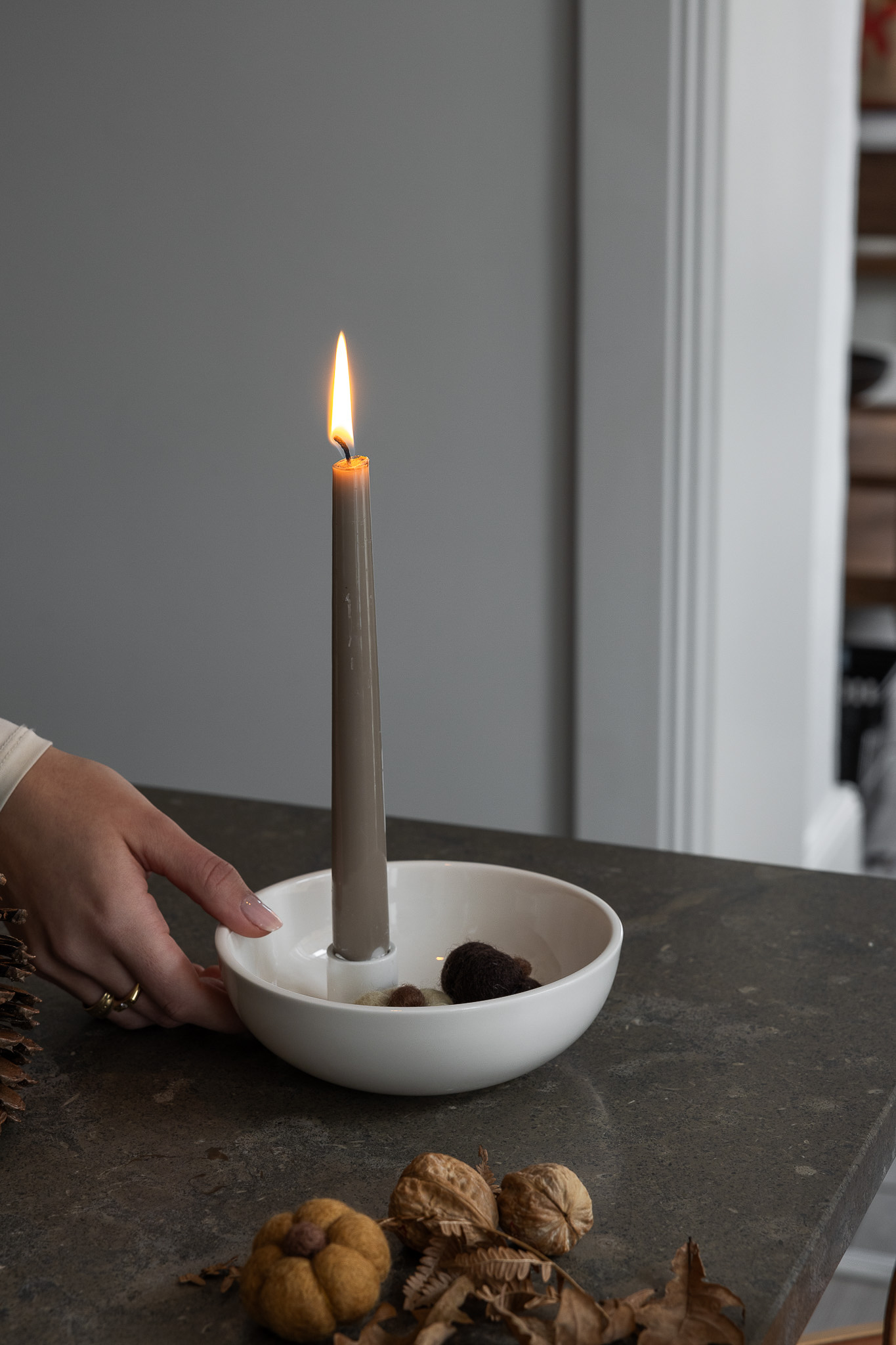 Storefactory Kerzenhalter Lidatorp Small Glossy White