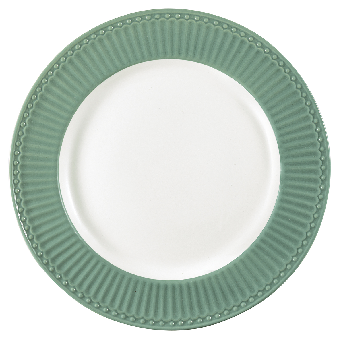 Greengate Porzellan-Essteller Alice Dusty Green