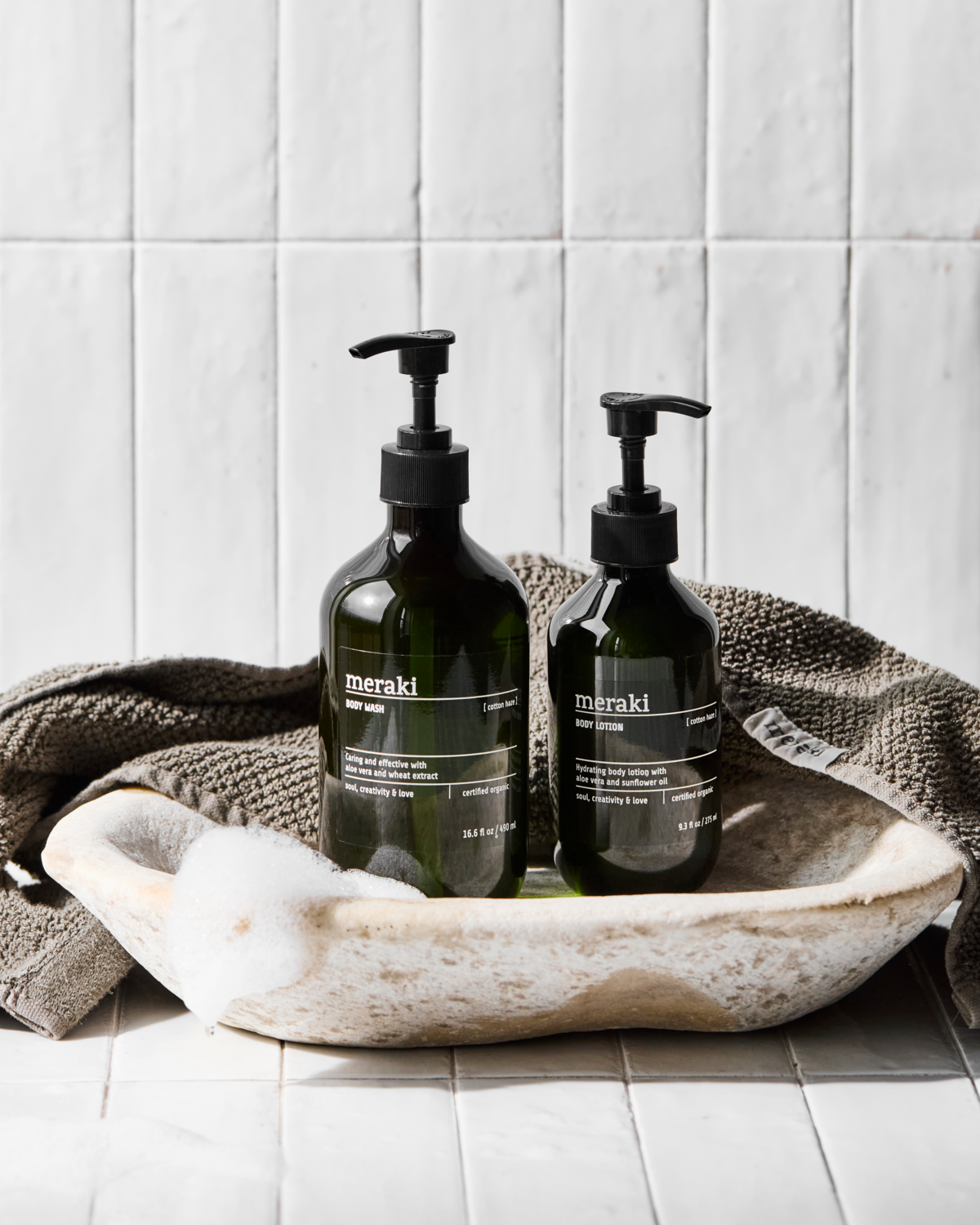 Meraki Body Wash Cotton Haze