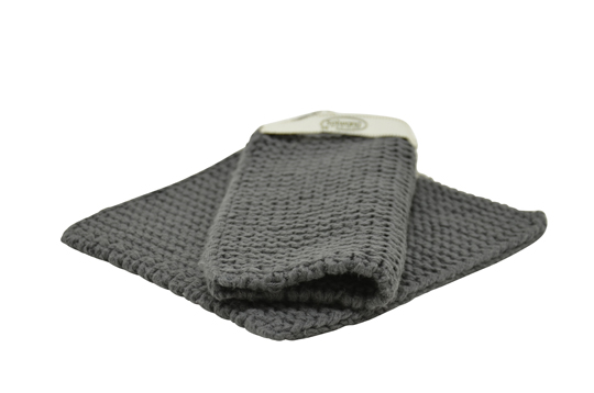 Solwang Topflappen Dunkles Stahlgrau BIO 2er Set