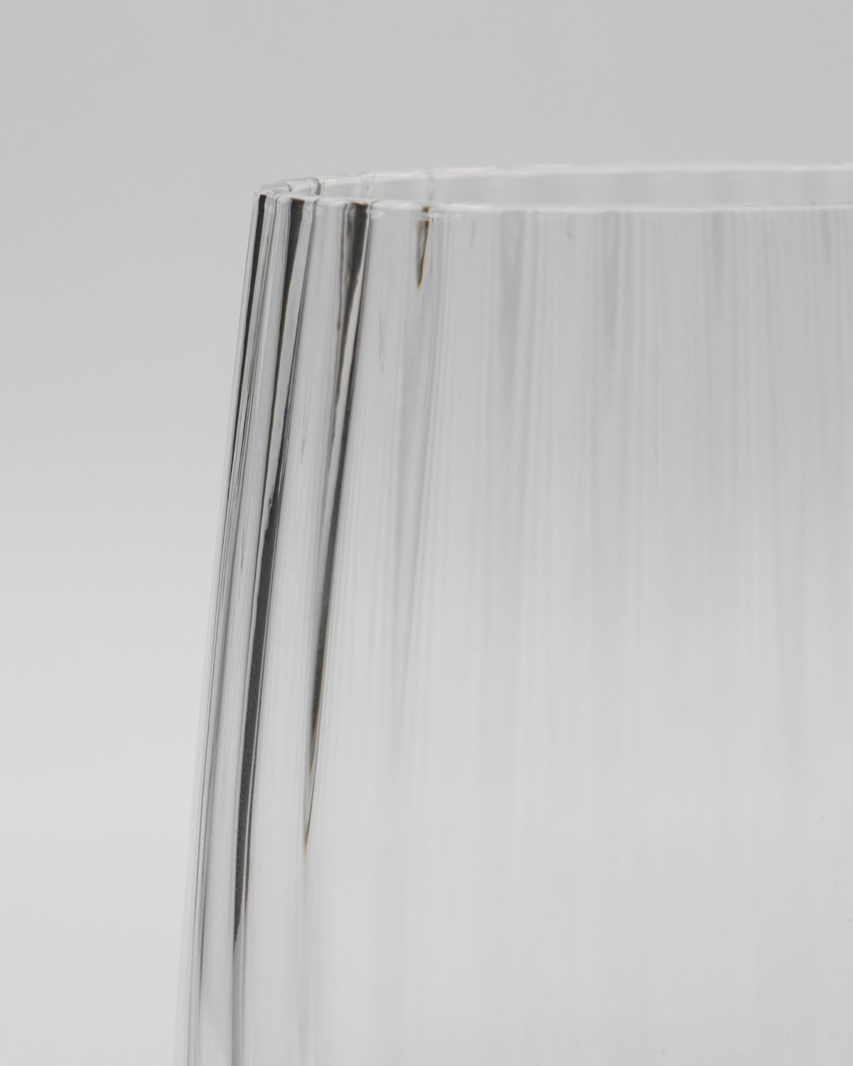 House Doctor Wasserglas Klar Rillen