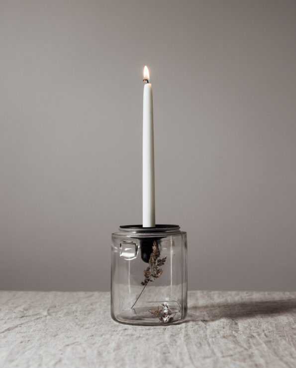 Våges Smide Kerzenhalter Metall "Burk" für Gläser, schwarz
