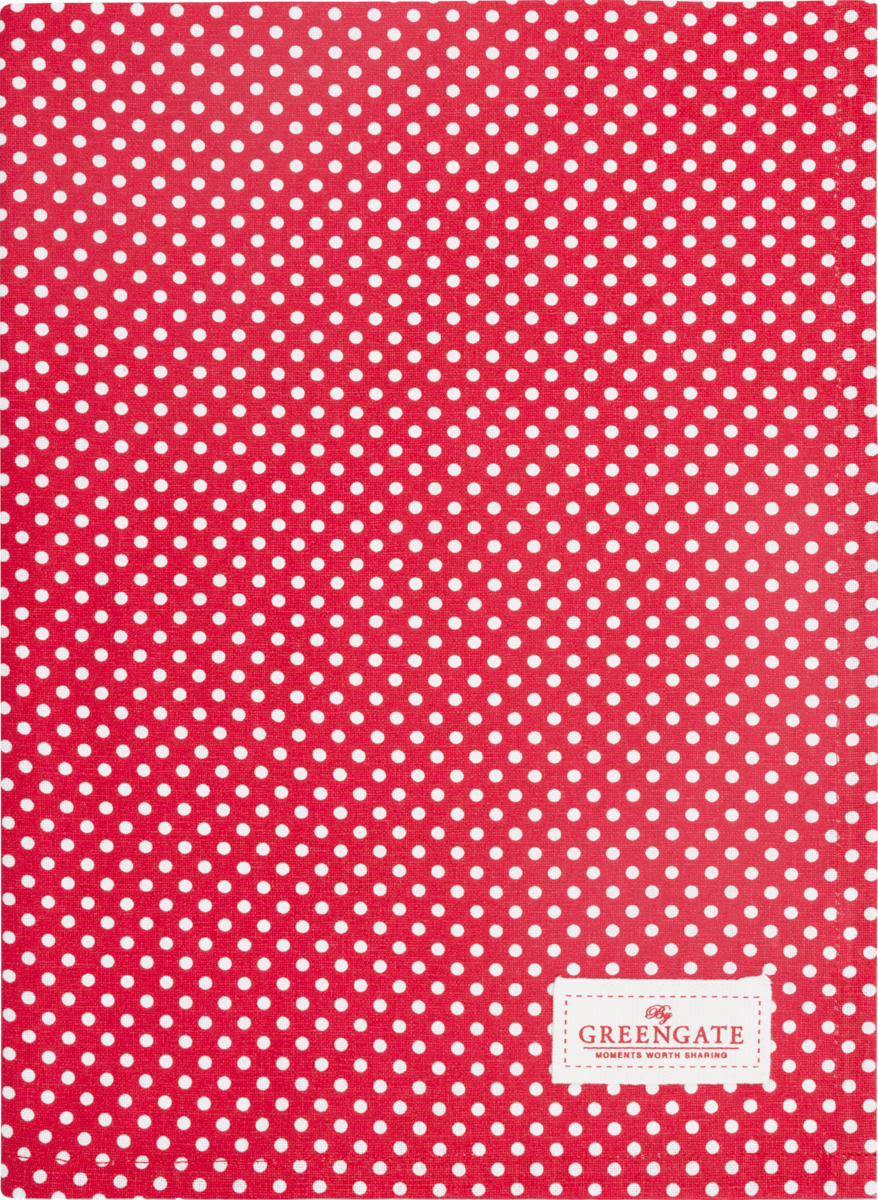 Greengate Geschirrtuch Dotty Red
