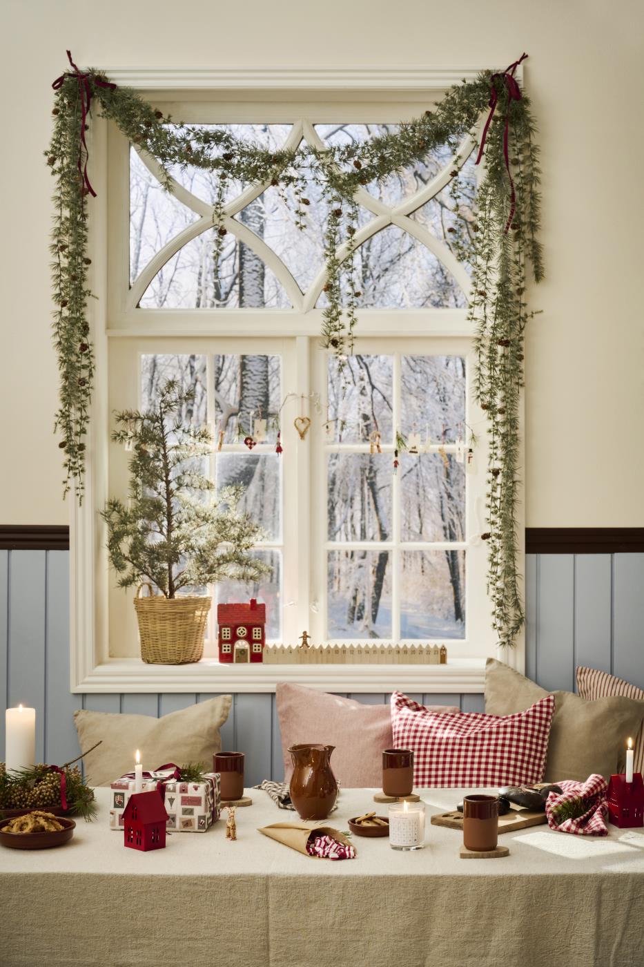 Ib Laursen Zederngirlande Künstlich mit Zapfen