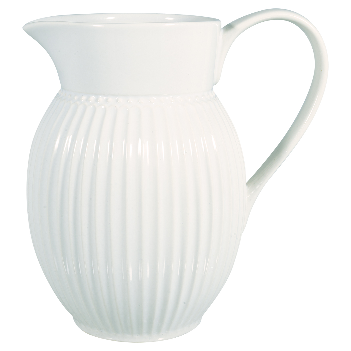 Greengate Porzellan-Krug Alice White 1,5l