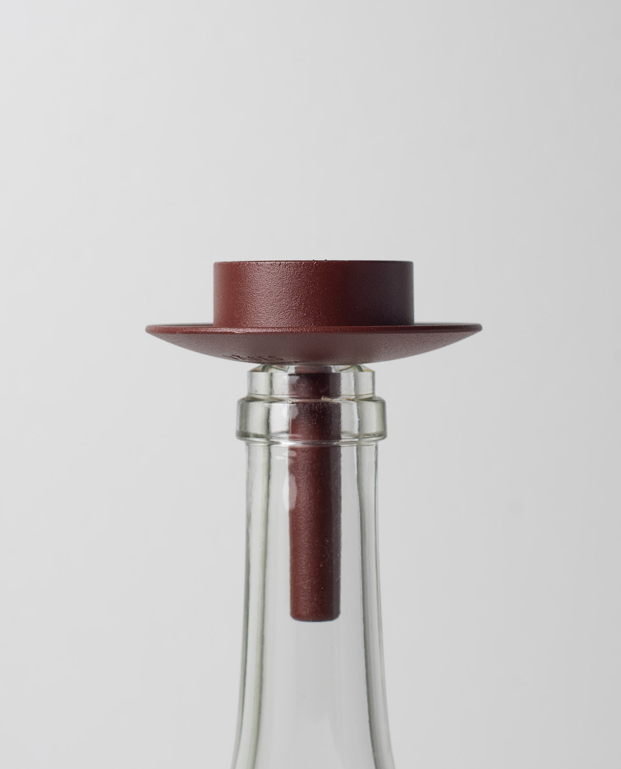 Våges Smide Teelichthalter Flasche Metall "Flaska" Rust Red