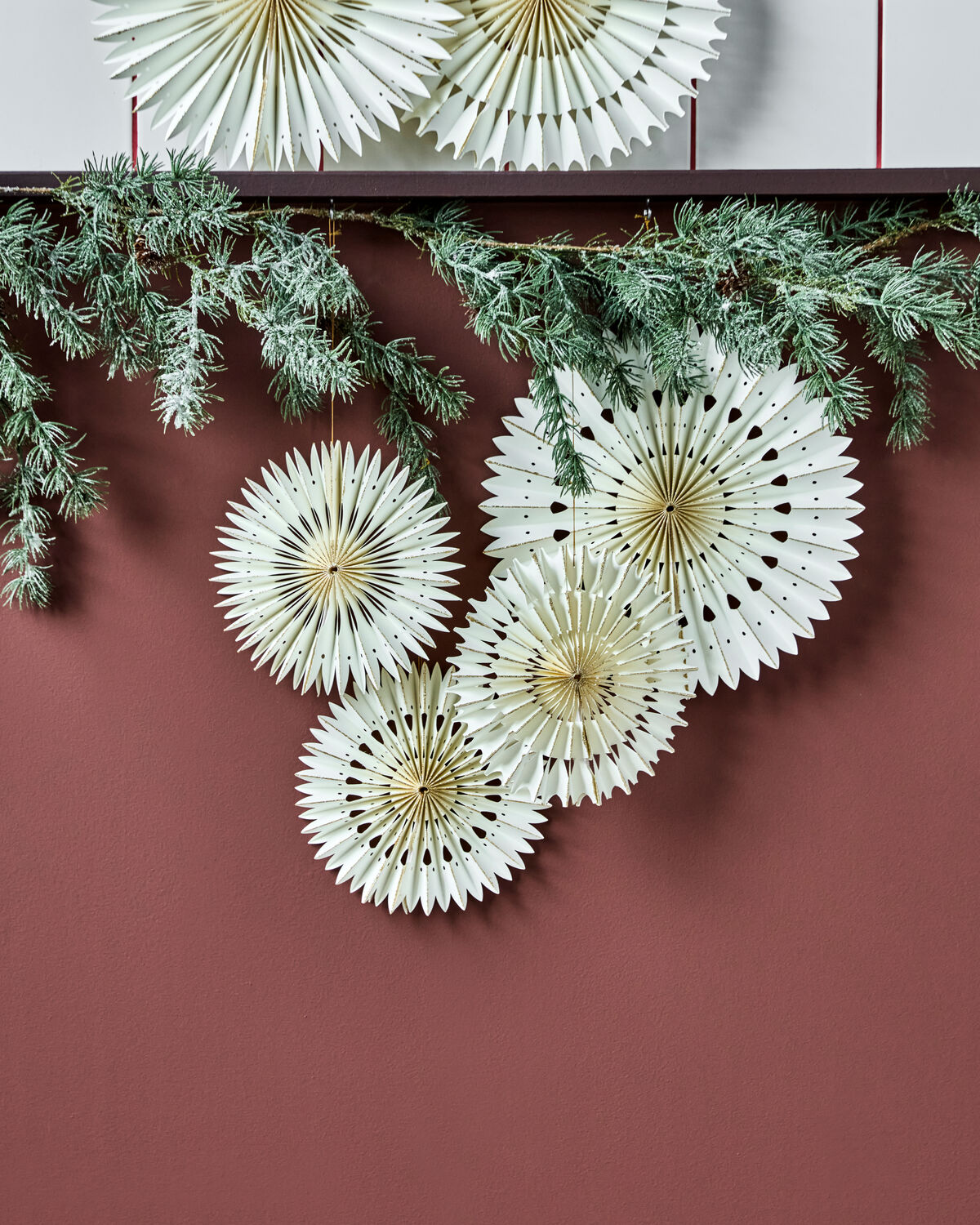 House Doctor Weihnachtsfaltsterne 3er Set Off-White