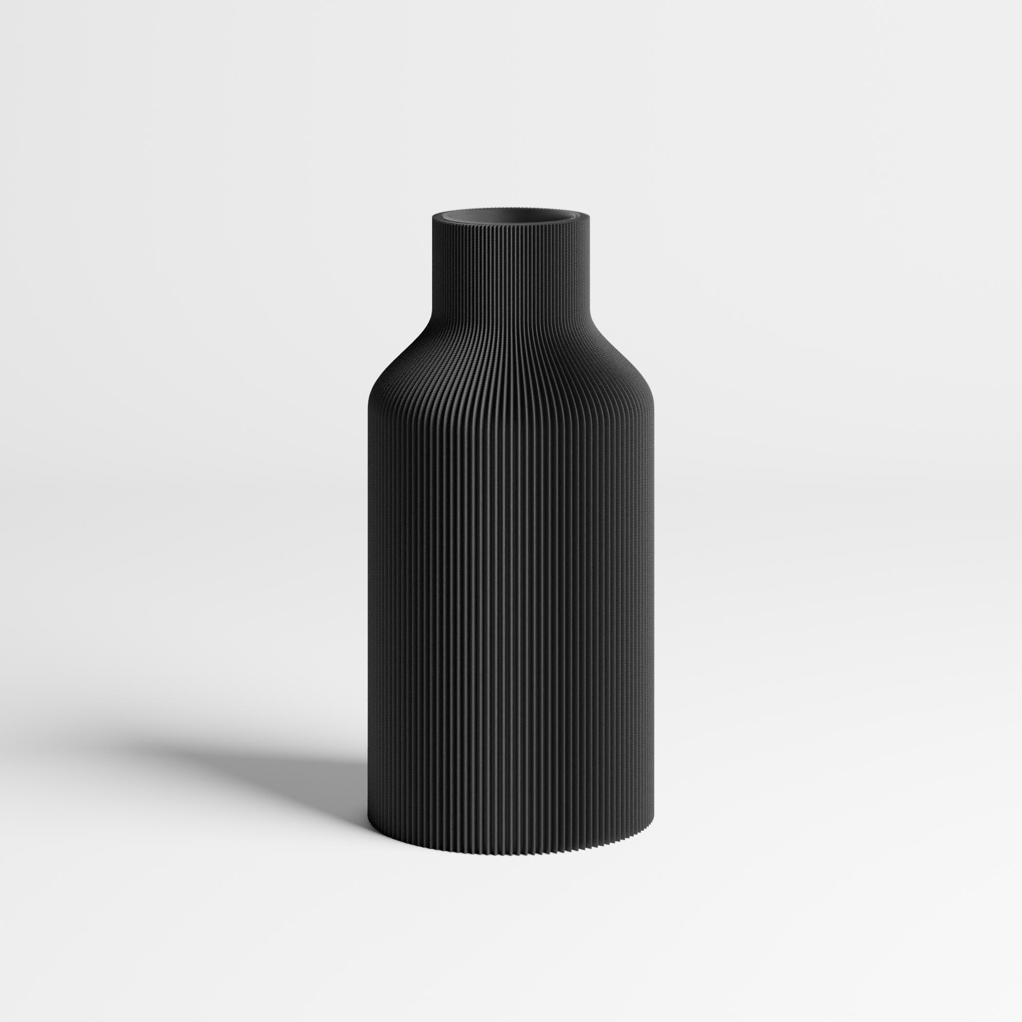 DENNISMAASS Vase Flasche M Schwarz