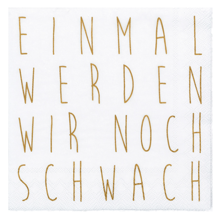 räder Papierservietten "Einmal werden wir noch..., 20 Stück
