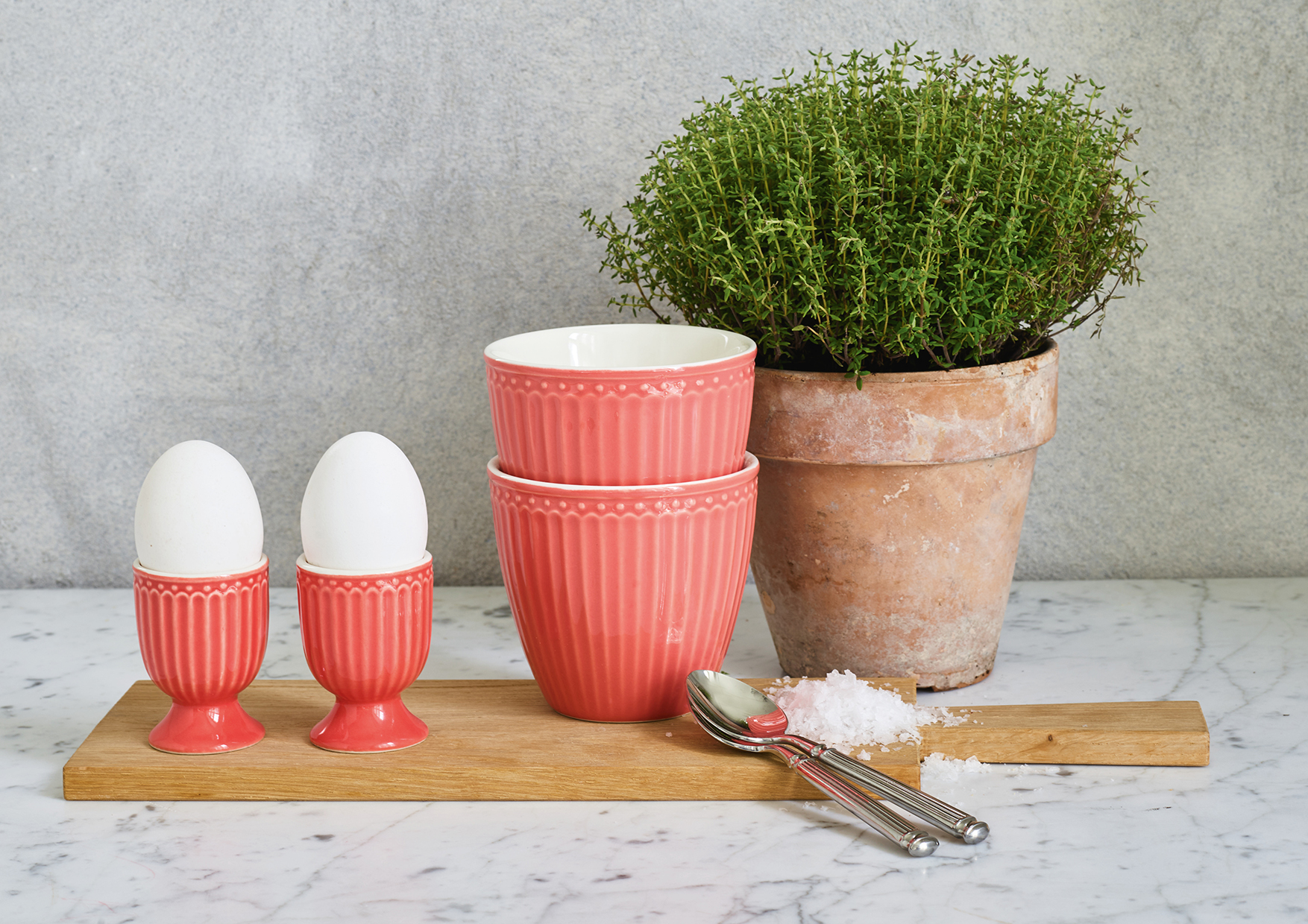 Greengate Latte Cup Alice Coral