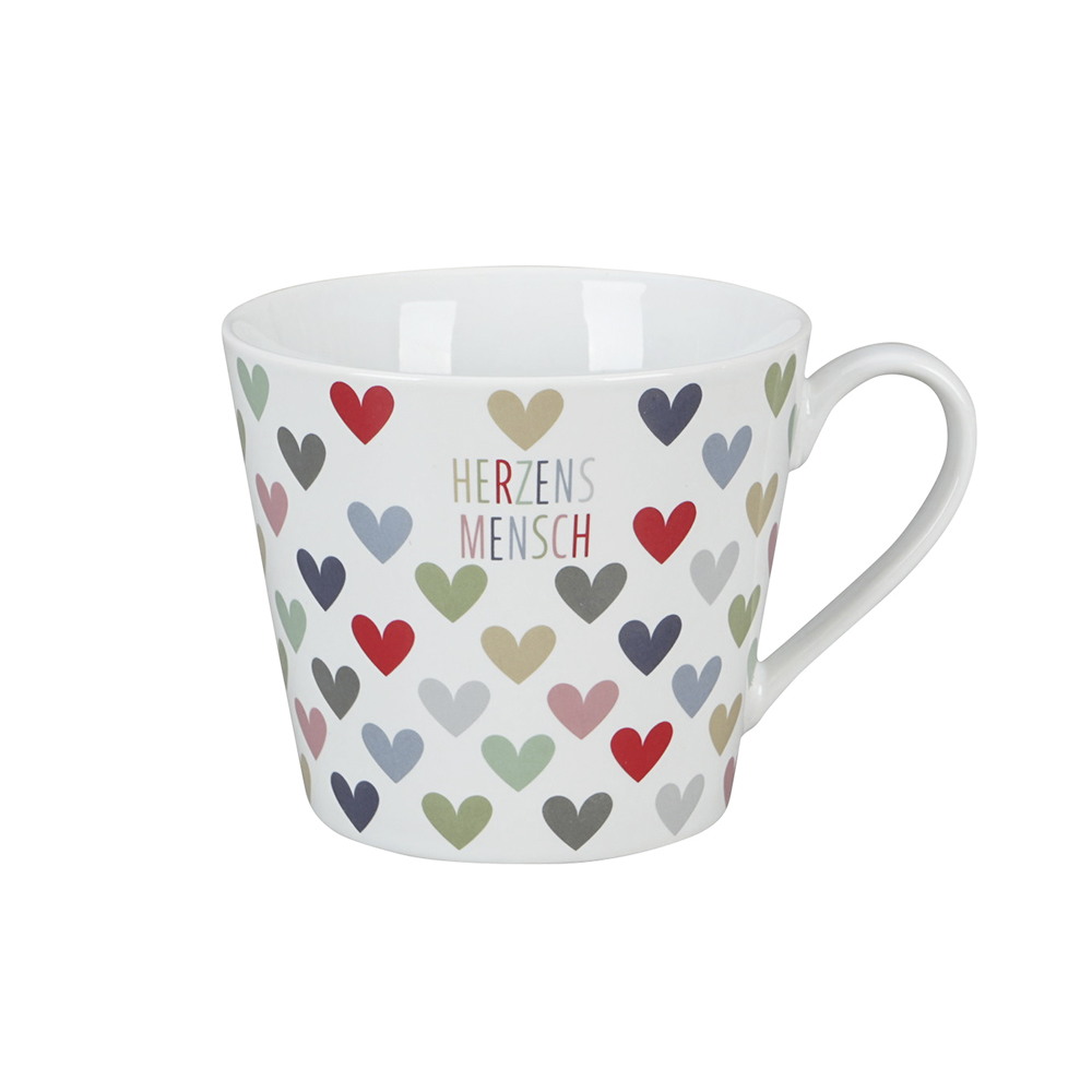 Krasilnikoff Henkelbecher "Herzensmensch"