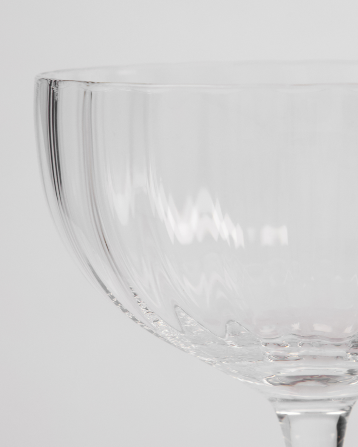 House Doctor Cocktailglas Glas Klar Rillen