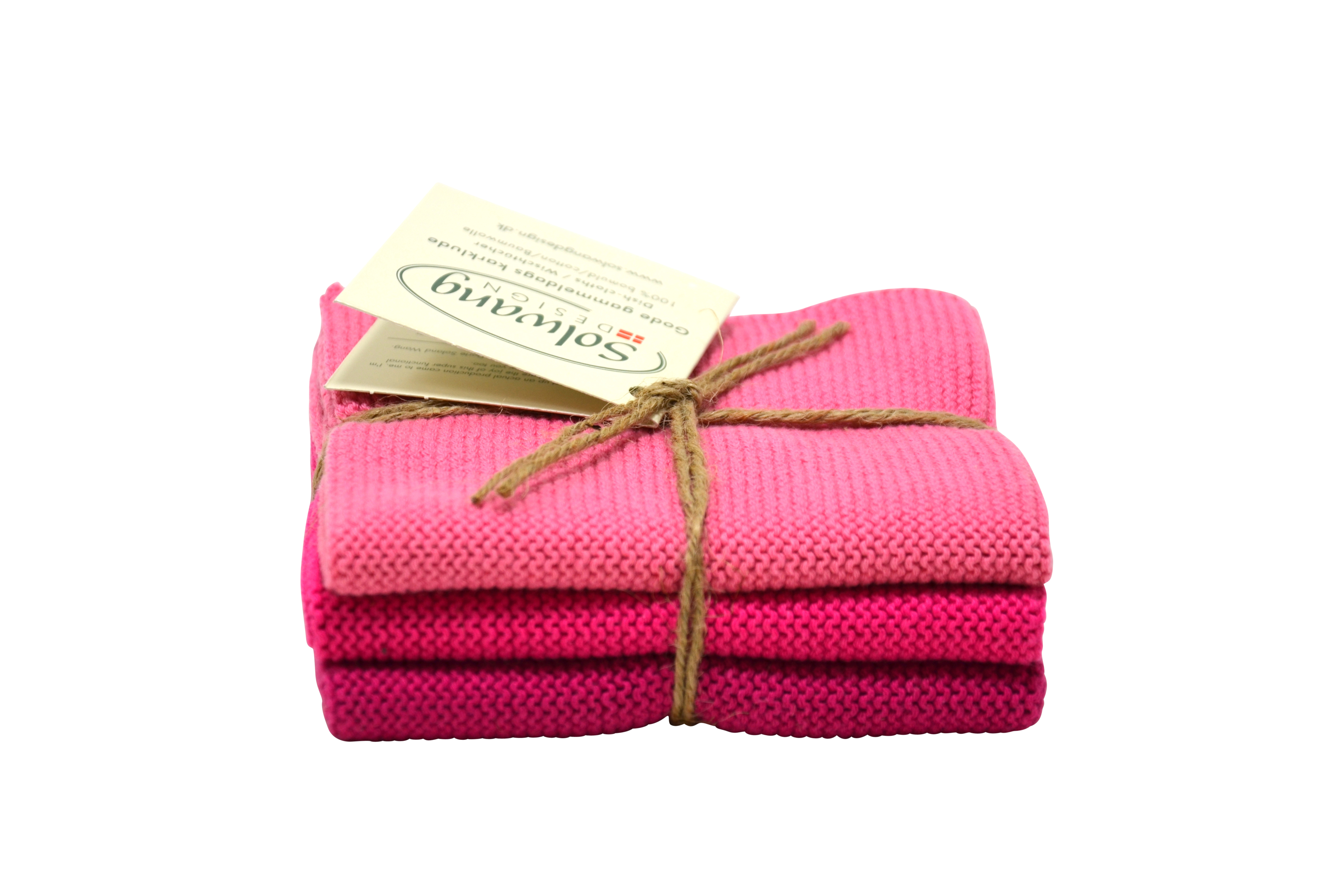 Solwang Wischtuch Pink Kombi BIO 3er Set