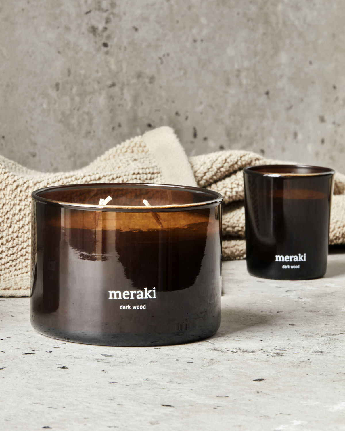 Meraki Duftkerze Dark Wood