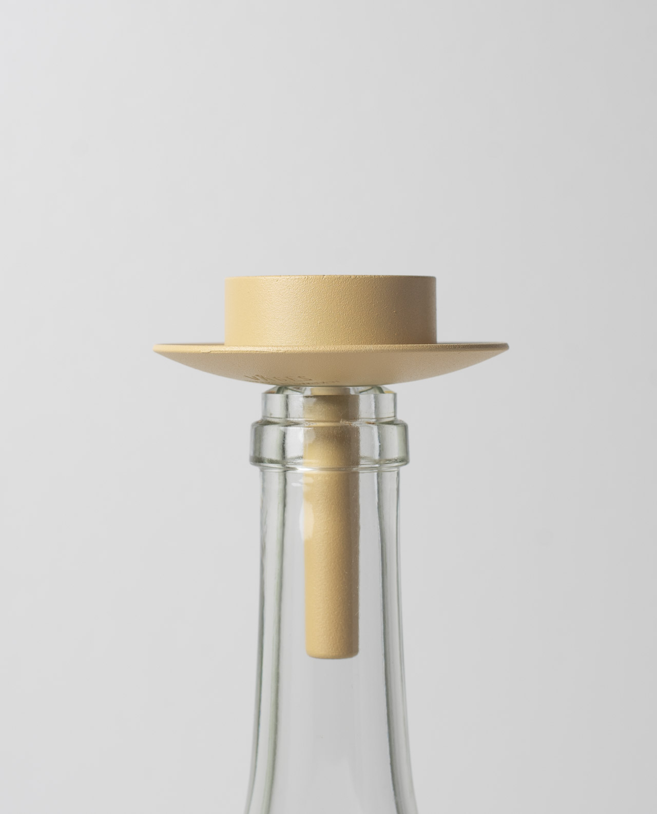 Våges Smide Teelichthalter Flasche Metall "Flaska" Yellow