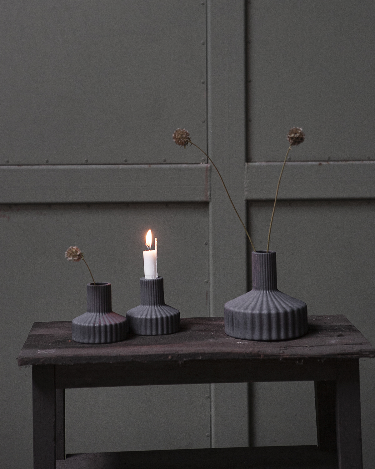 Storefactory Vase Samset Large Dark Grey