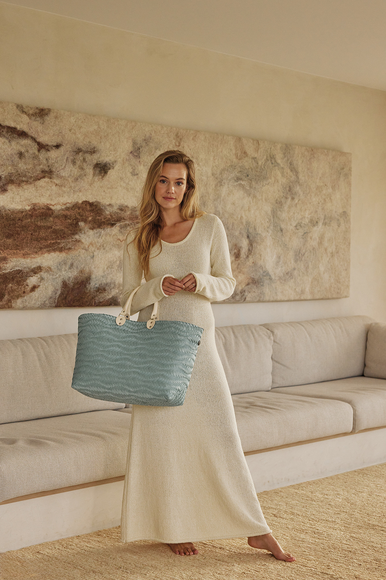Handed By Shopper Dune Shopper Aqua Green