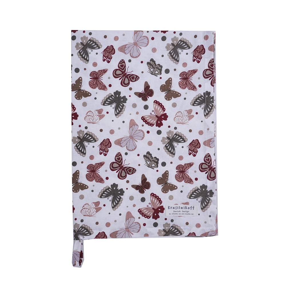 Krasilnikoff Geschirrtuch Butterfly Red