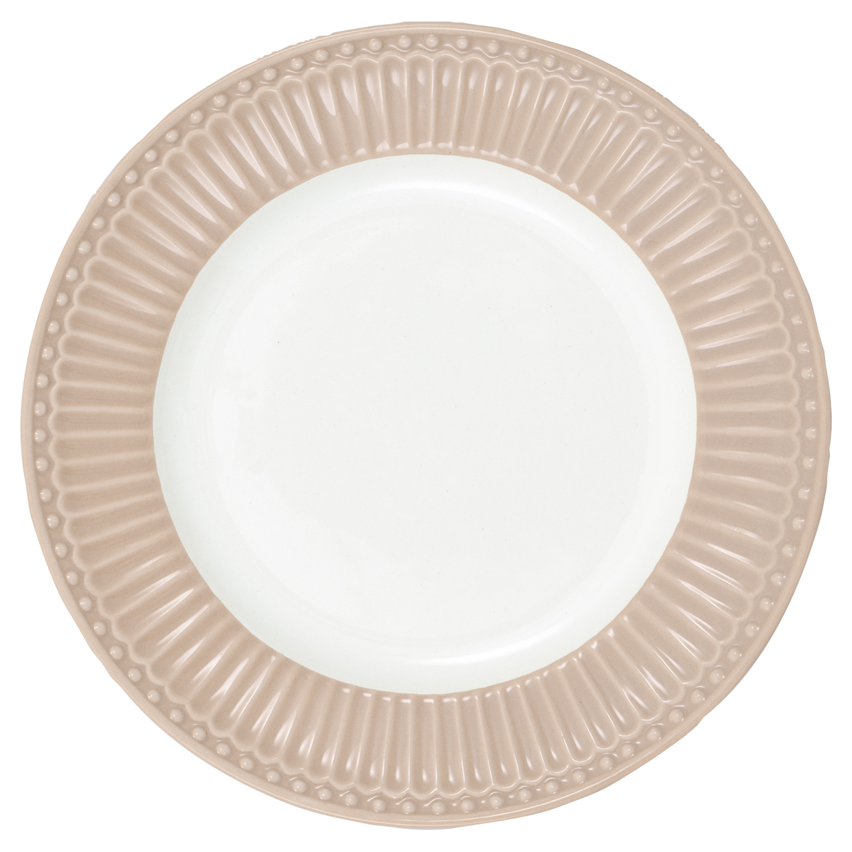 Greengate Porzellan Dessertteller Alice Creamy Fudge