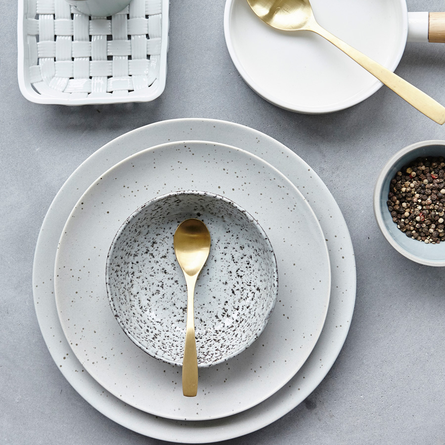 House Doctor Schale Rustic, mittel Hellgrau