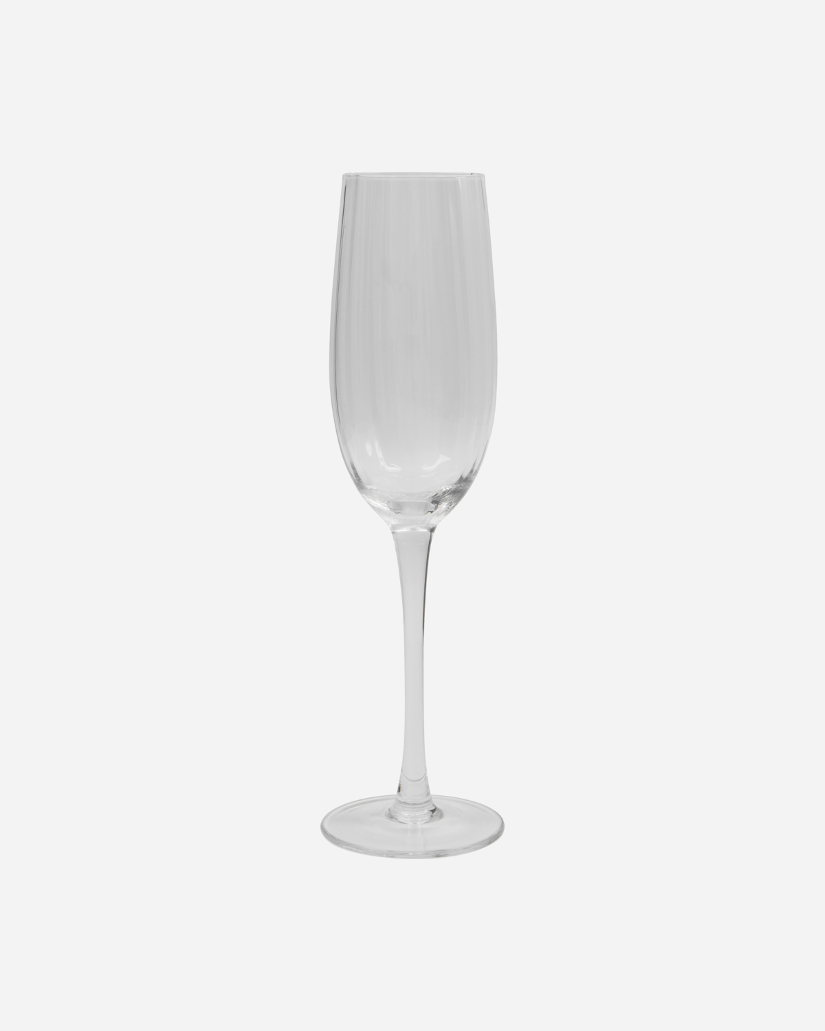 House Doctor Champagner Glas Klar Rillen