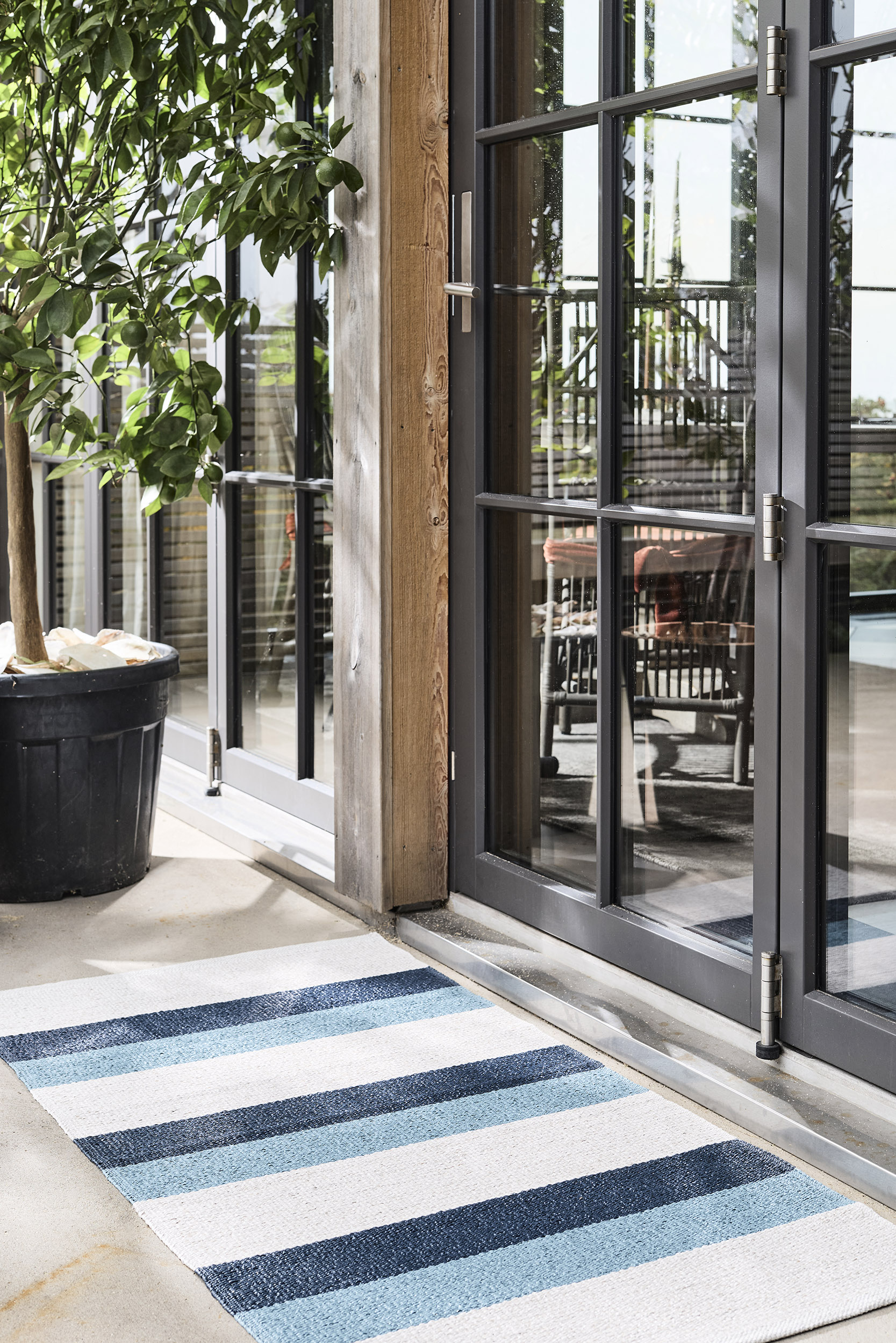 Horredsmattan In- und Outdoorteppich Milo Blue 70 x 140