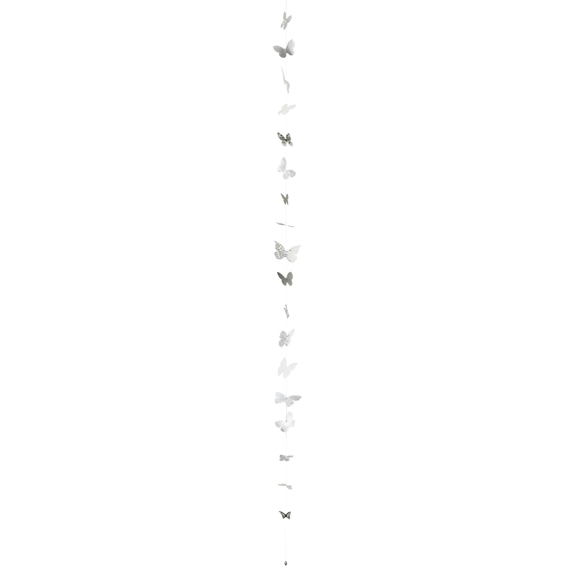 räder Zuhause Schmetterlingskette Weiss/Grau