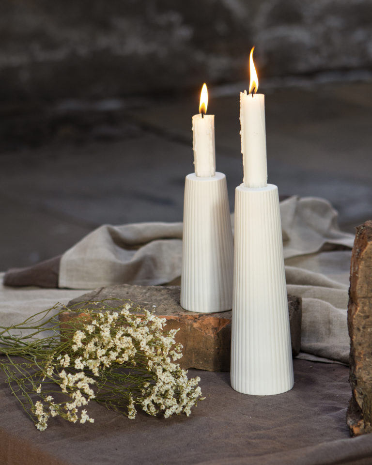 Storefactory Kerzenhalter Linghed Weiss Small