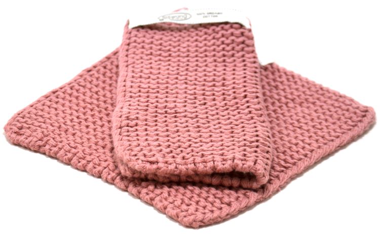 Solwang Topflappen Geräuchertes Dunkelrosa BIO 2er Set