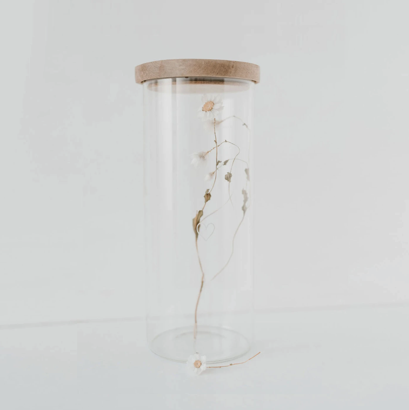 Eulenschnitt Vorratsglas Herz 25 cm