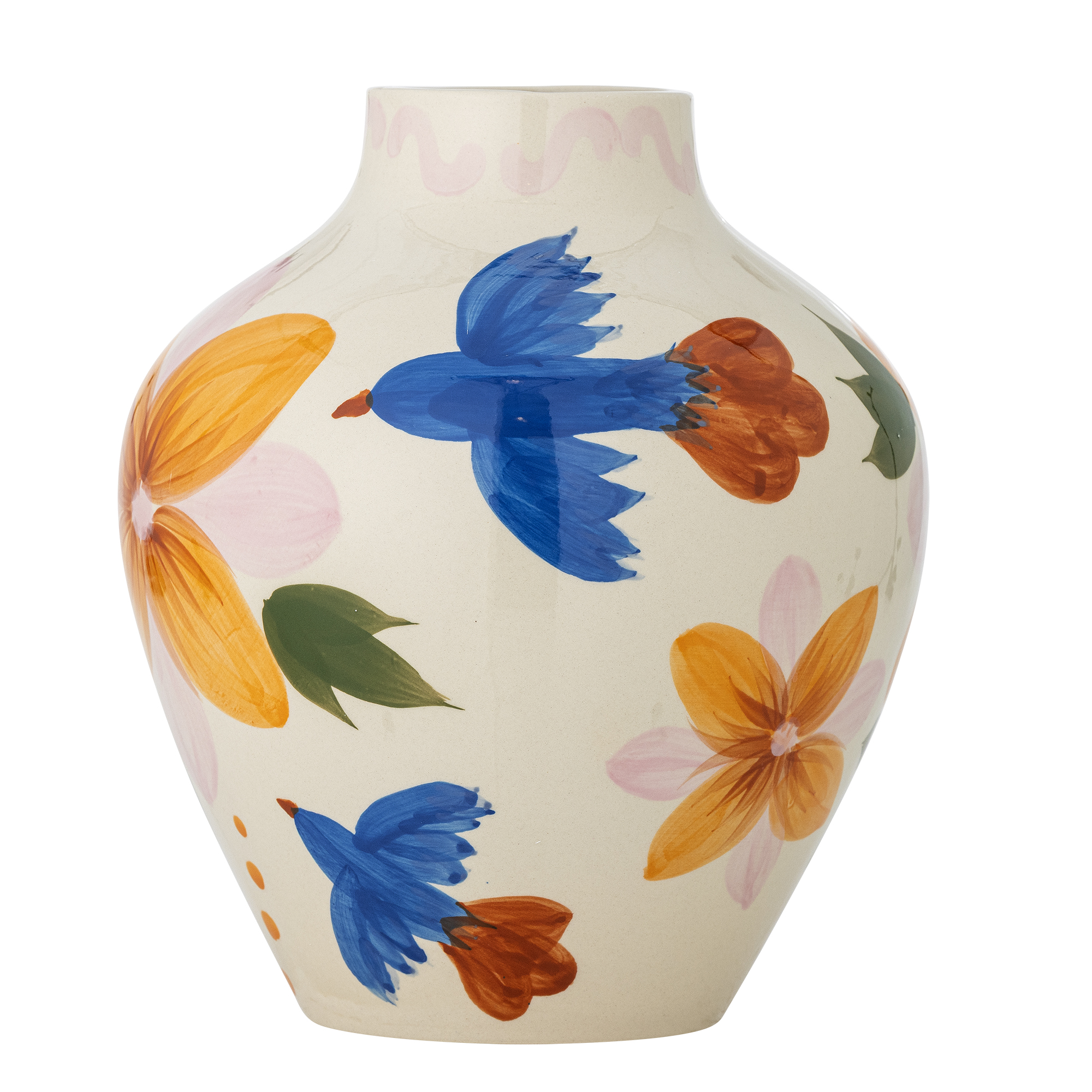 Bloomingville Vase Maricala Steingut Bunt
