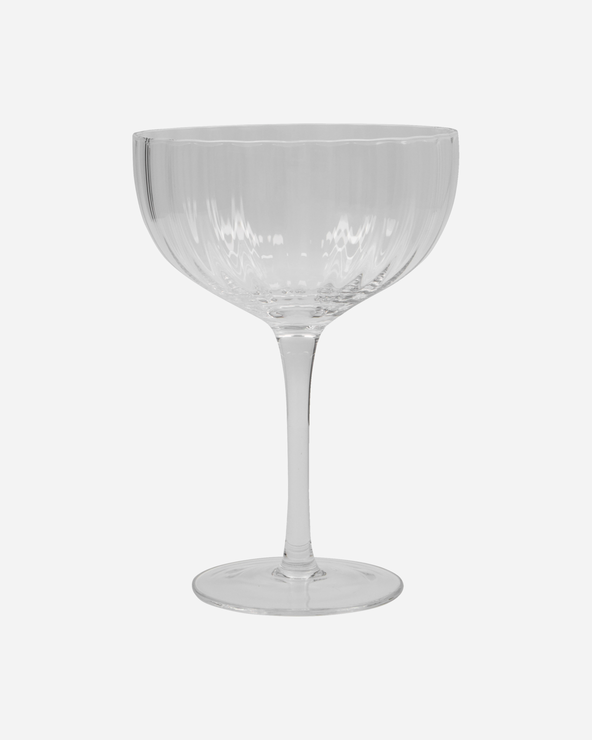 House Doctor Cocktailglas Glas Klar Rillen