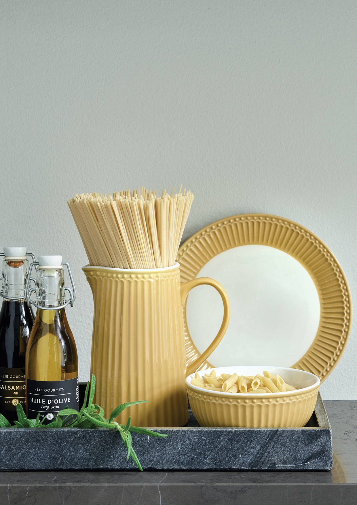 Greengate Frühstücksteller Alice Honey Mustard