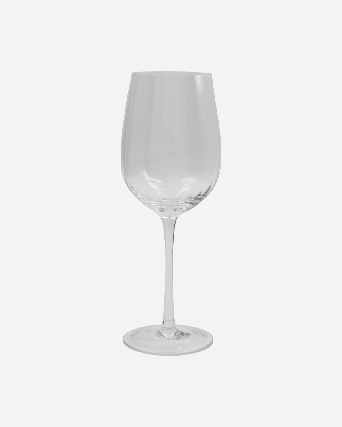 House Doctor Weinglas Klar Rillen