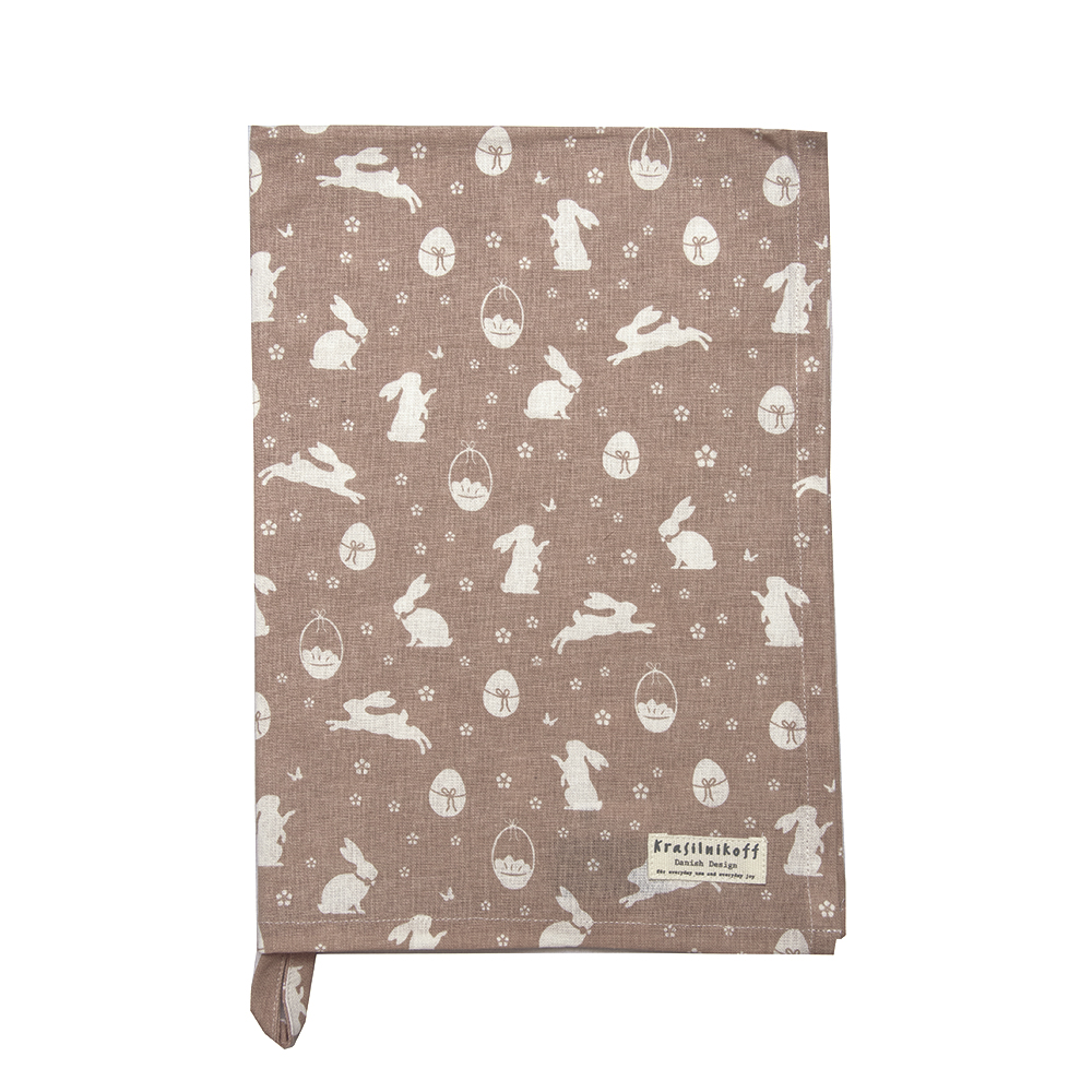 Krasilnikoff Geschirrtuch Bunnies Dusty Rose