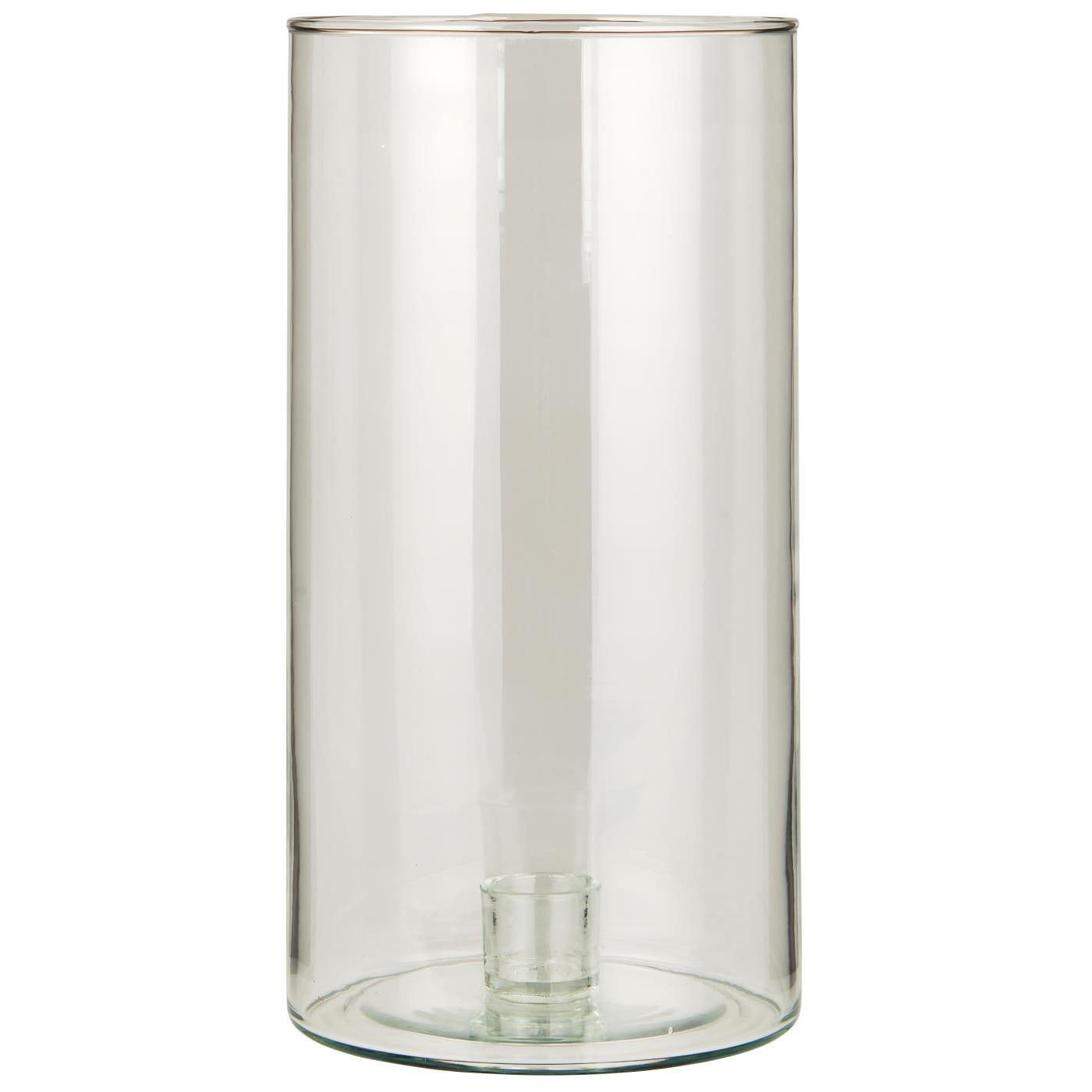 Ib Laursen Kerzenhalter aus Glas mit fixiertem Halter f. 2,2 cm Kerze