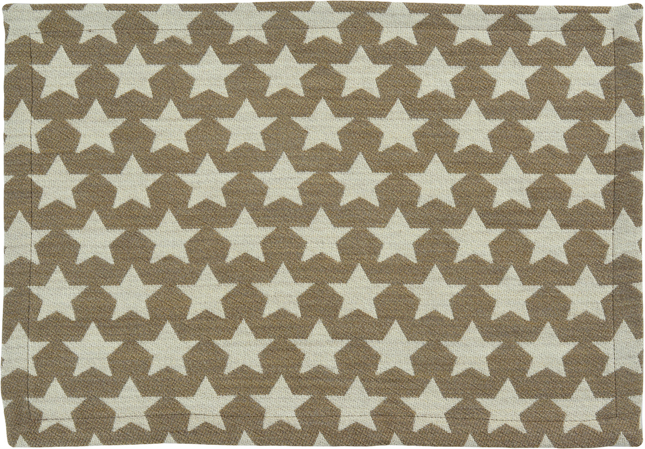 sander Tischdecke Stars Taupe 85 x 85